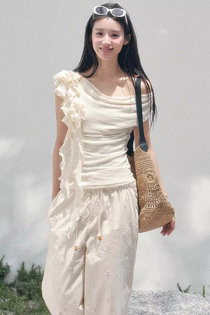 Light Whisper Ruffled Blouse