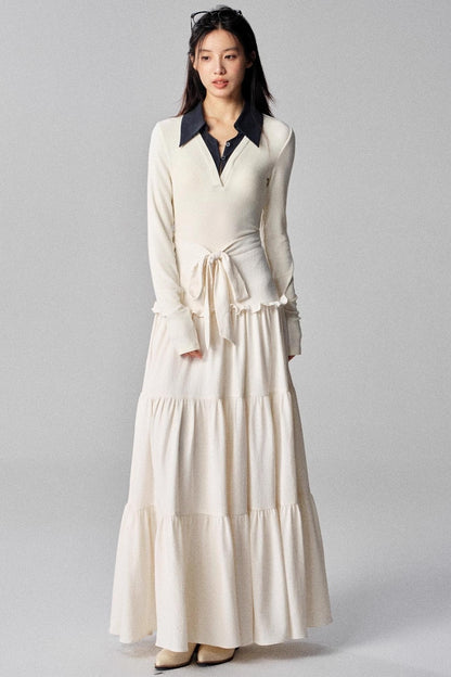 Mountains Melody White Skirt