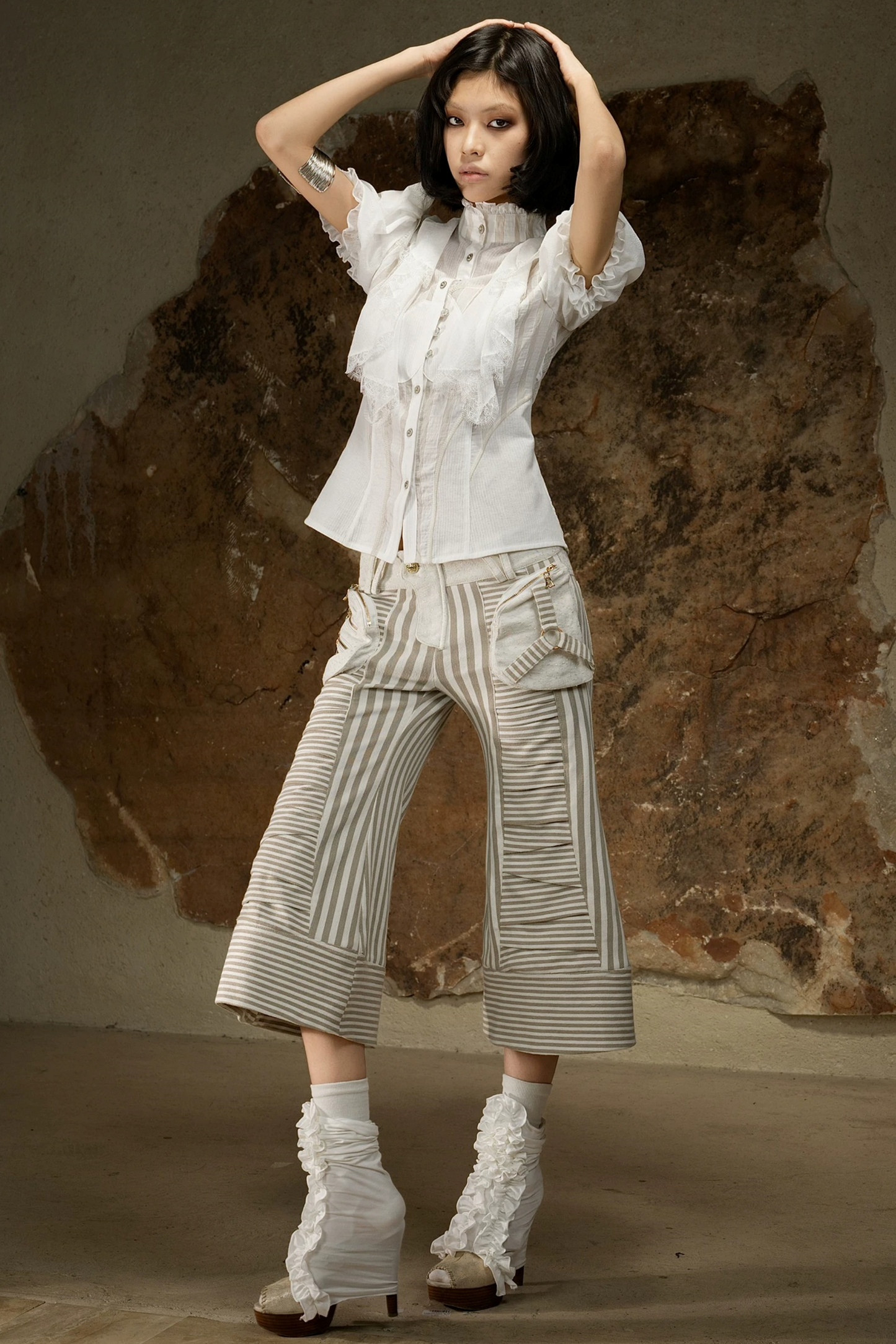 Dark Punk Cropped Pants