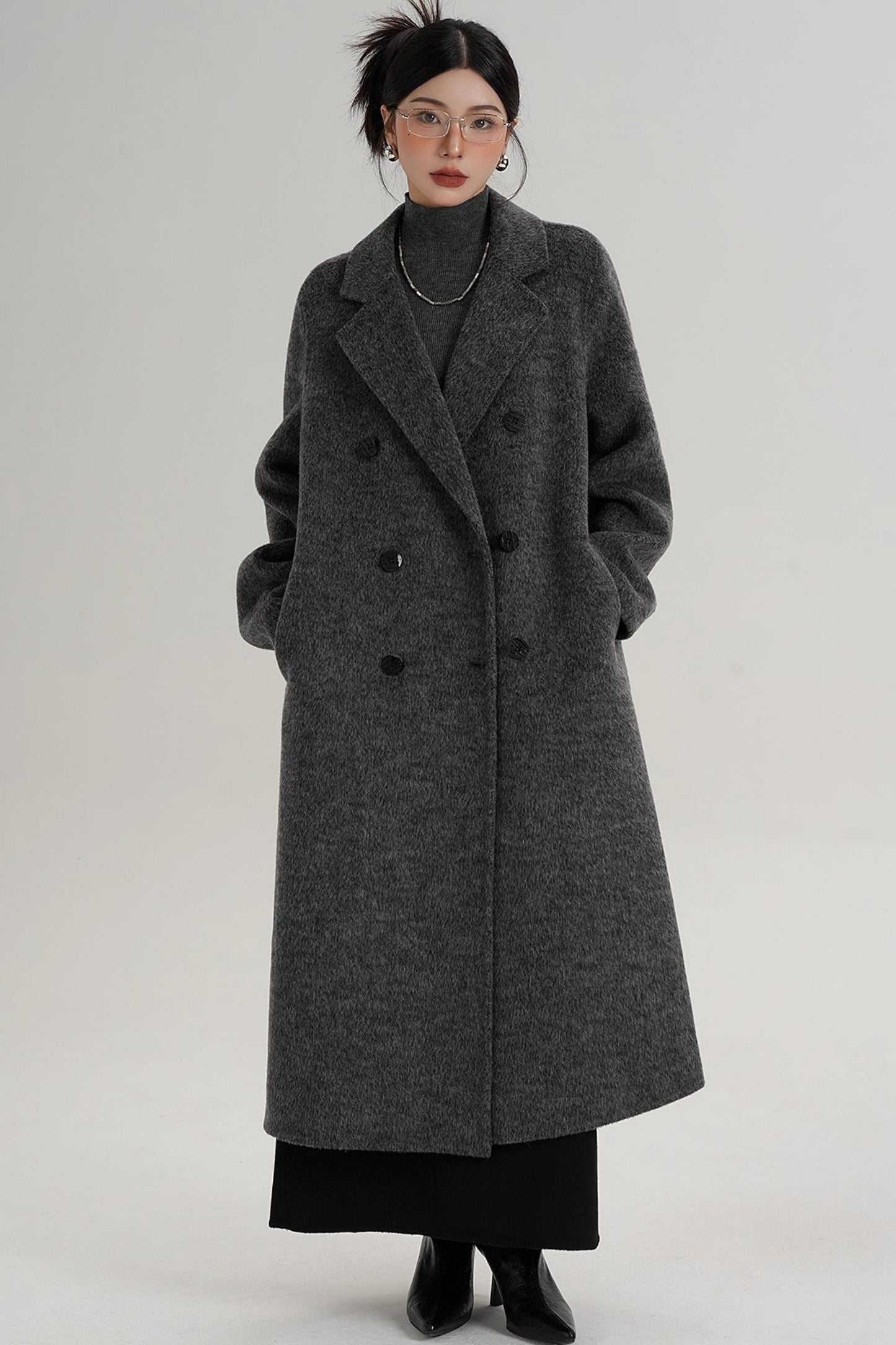 Textured Wool Suit Coat