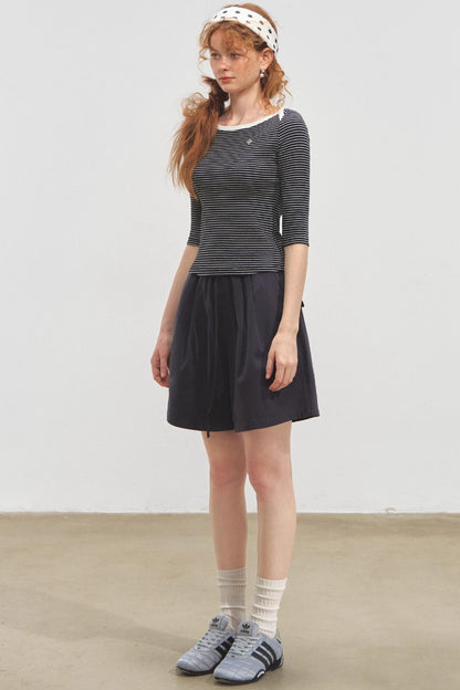 Envelope Striped Slim Top