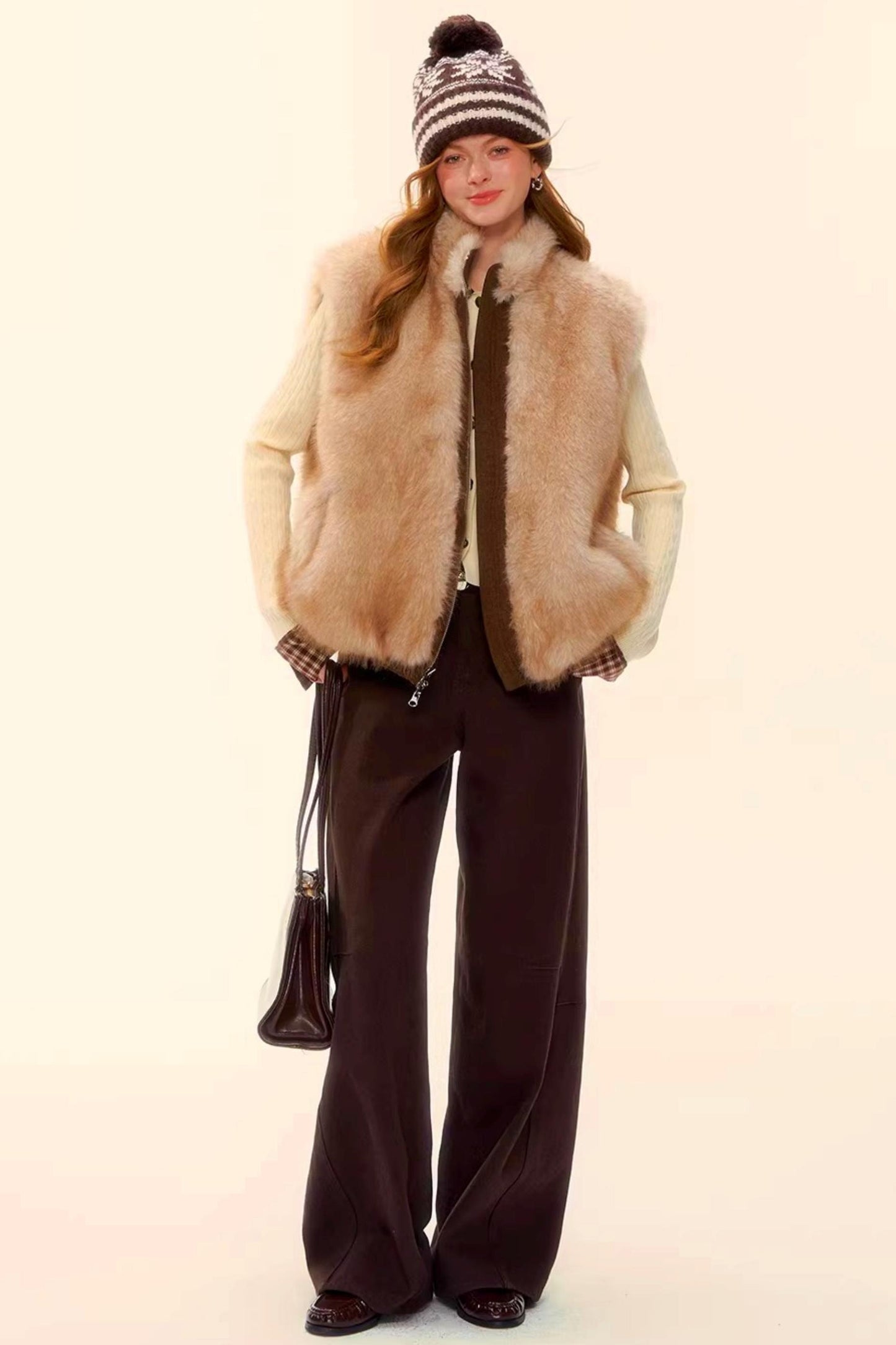 Raw Leather Trim Jeans