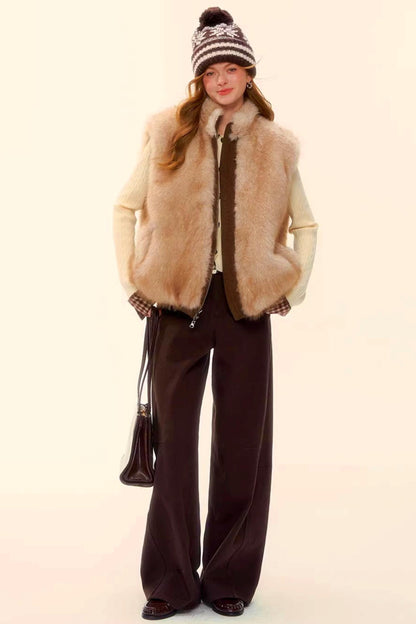 Raw Leather Trim Jeans