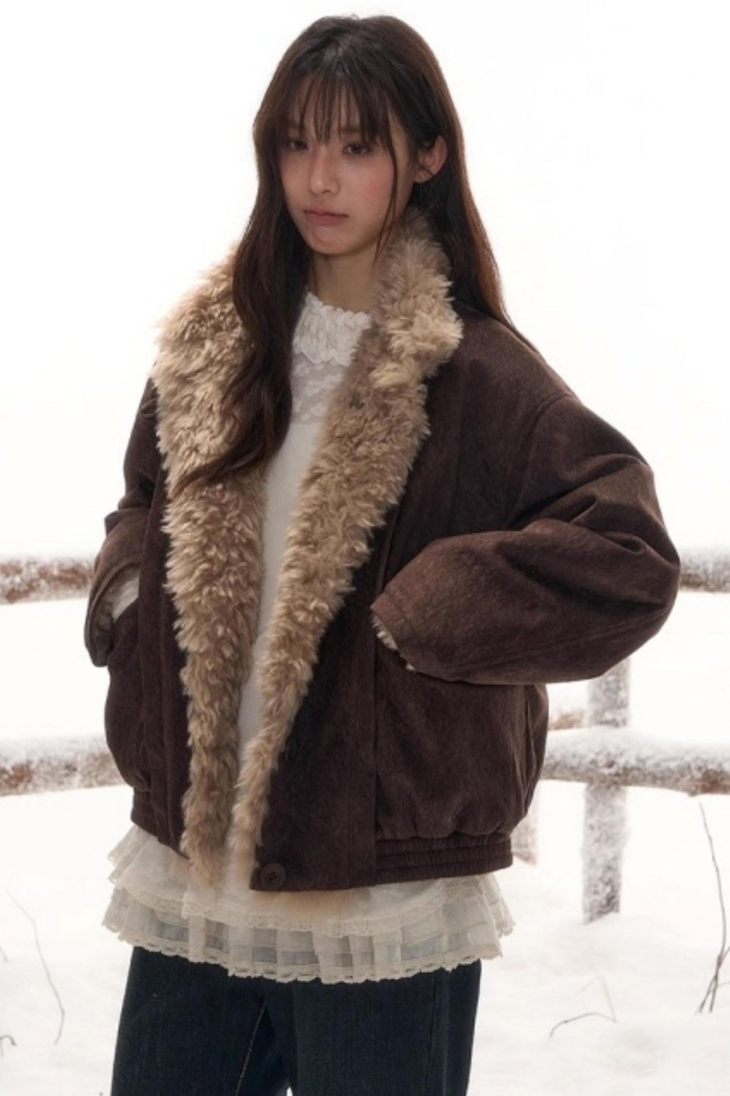 Reversible Lamb Wool Coat