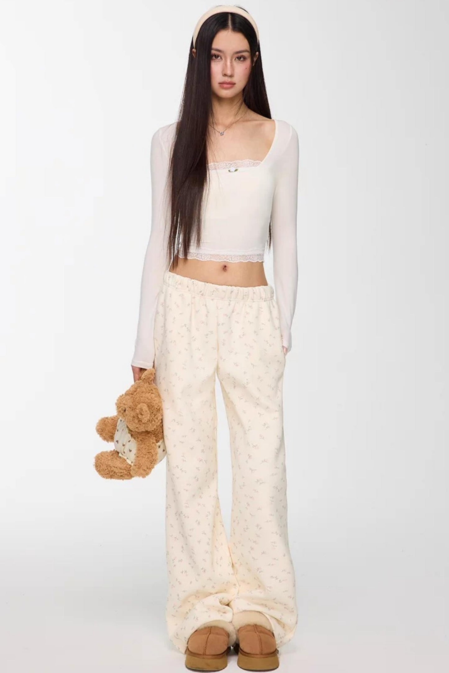 Modal Lace Slim Fit Top