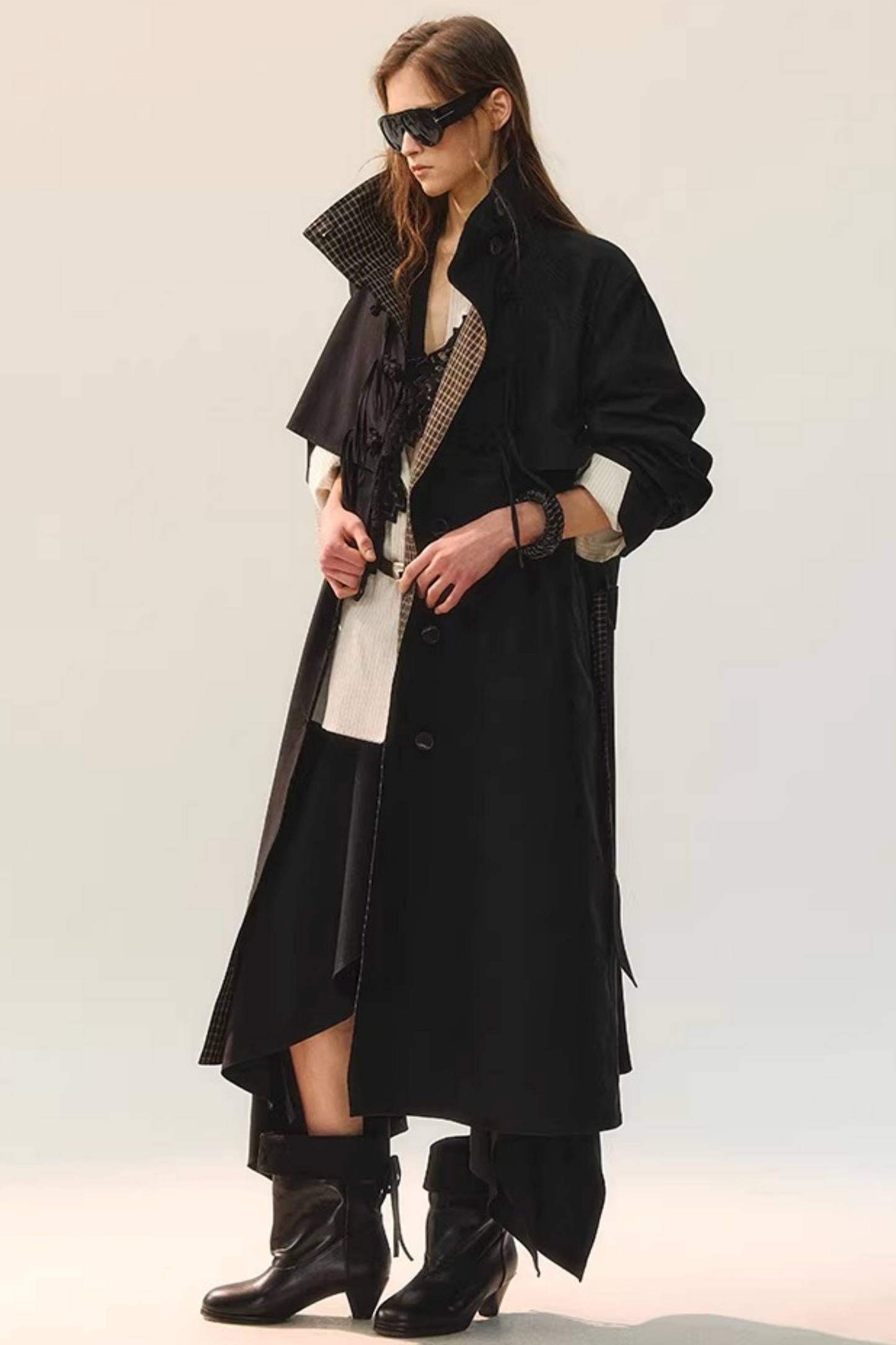 Beaded Retro V-Neck Vest Set