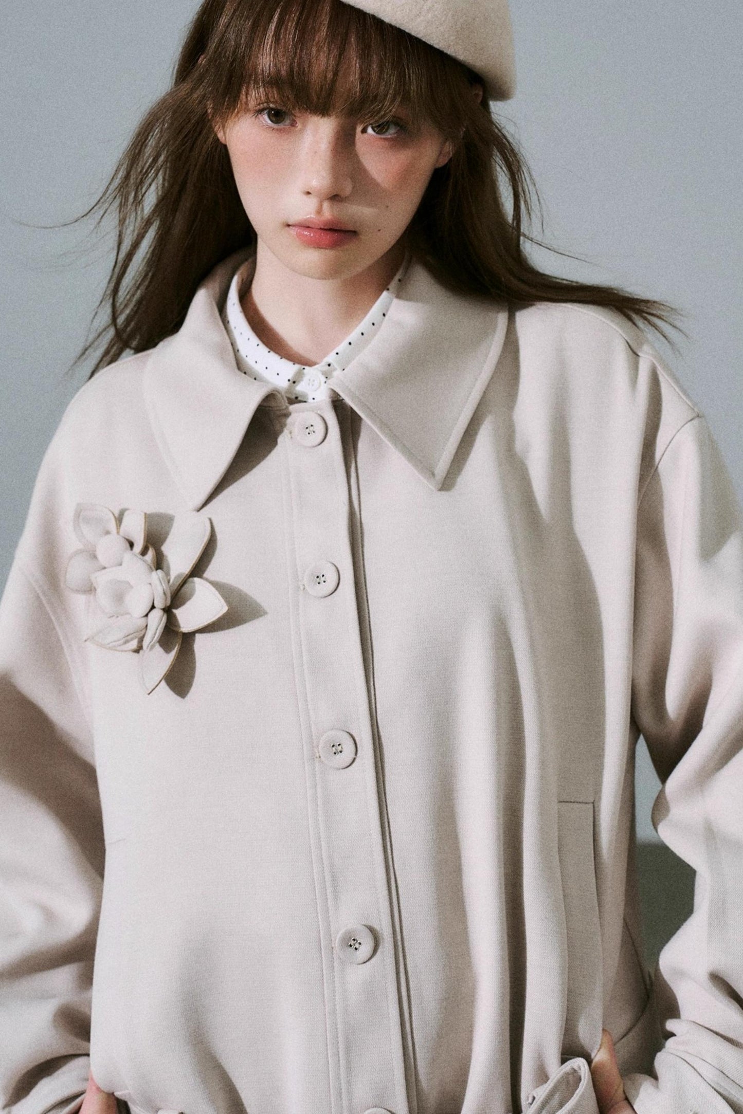 Forest Tencel Wool Trench Coat