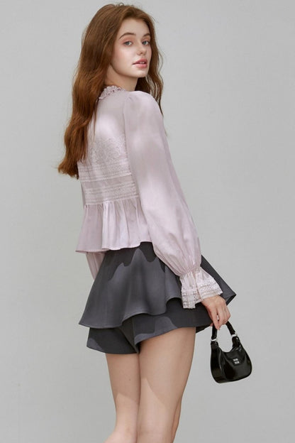 Autumn Lace A-Line Skirt