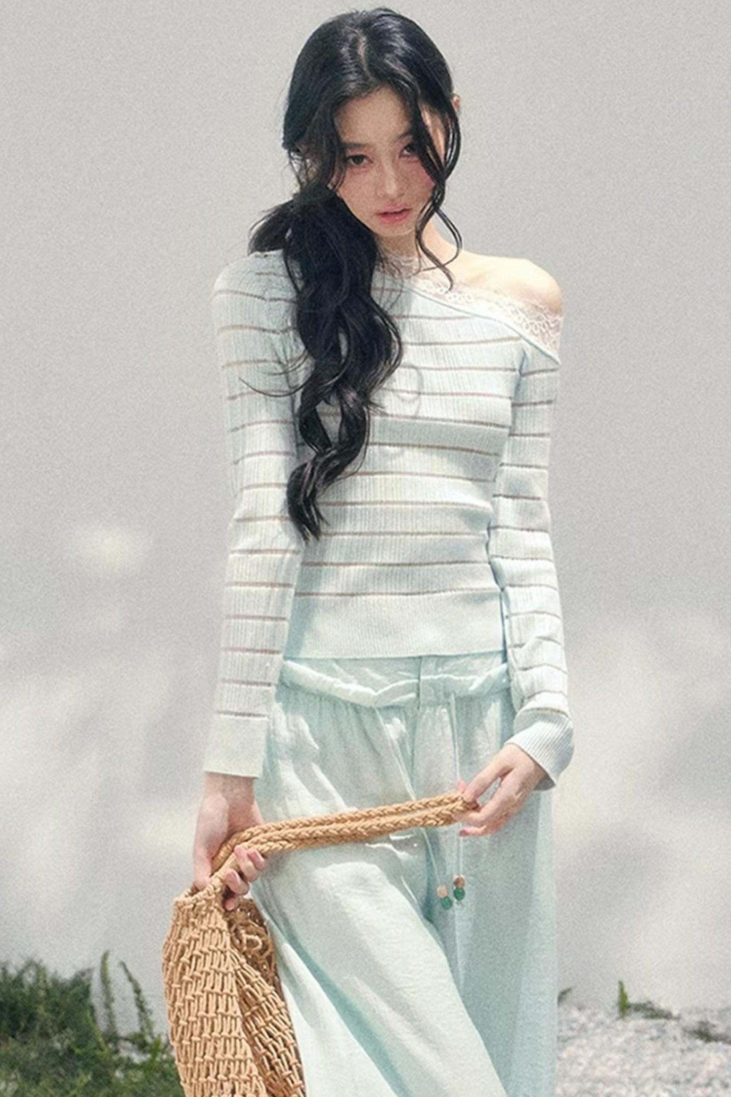 Gentle Glance Knitted Lace Top