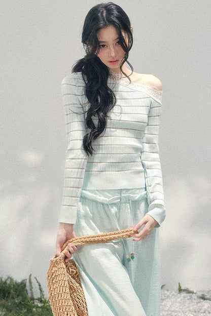 Gentle Glance Knitted Lace Top