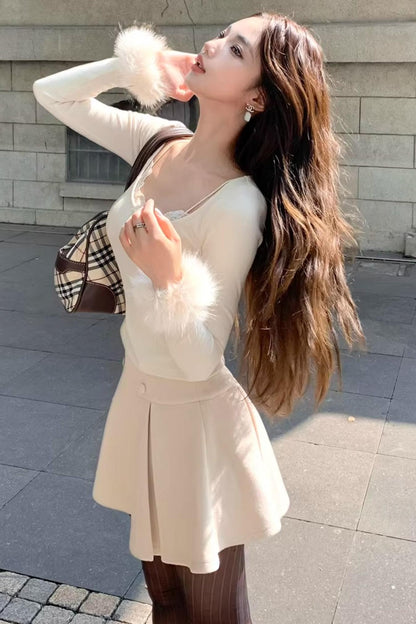 Vintage Plaid Wool Cape Set-Up