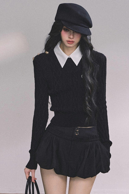 High Intelligence Knitted Top