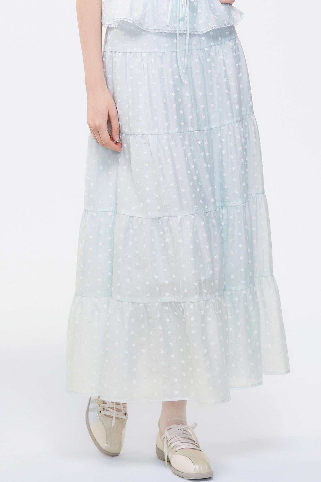 Floral Print Two-Piece Skirt Set-Up