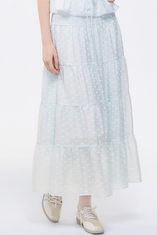 Floral Print Two-Piece Skirt Set-Up