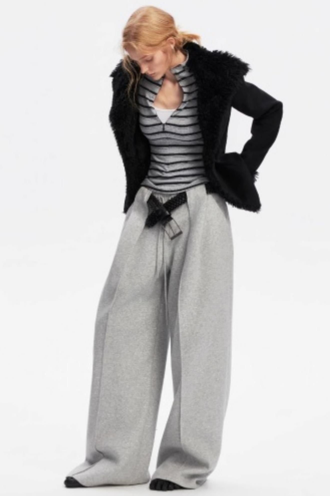 Vintage Striped Slim Knit Top