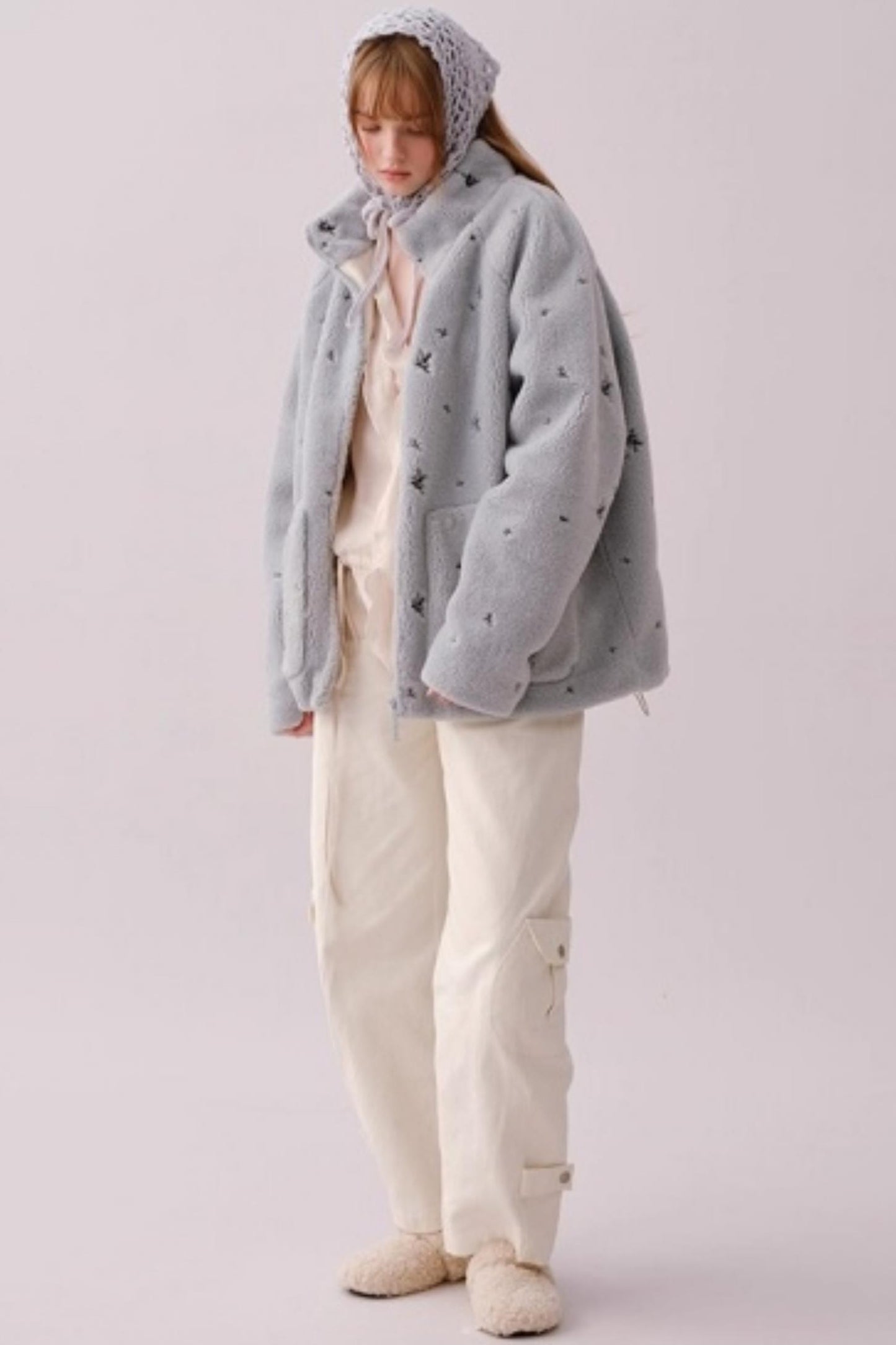 Lyocell Ruffled V-Neck Top