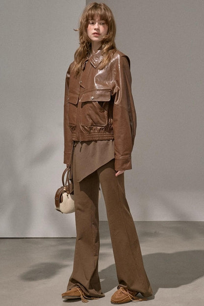 Waist Curtain Micro Flared Pants