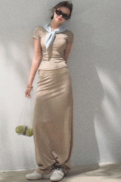 Lace High-Waist Skirt