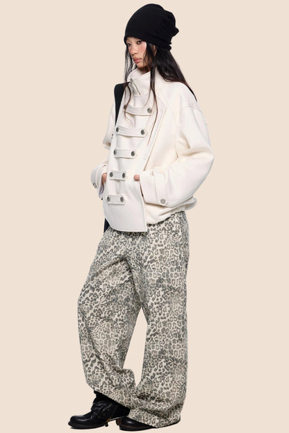 Silhouette Pleated Wool Coat