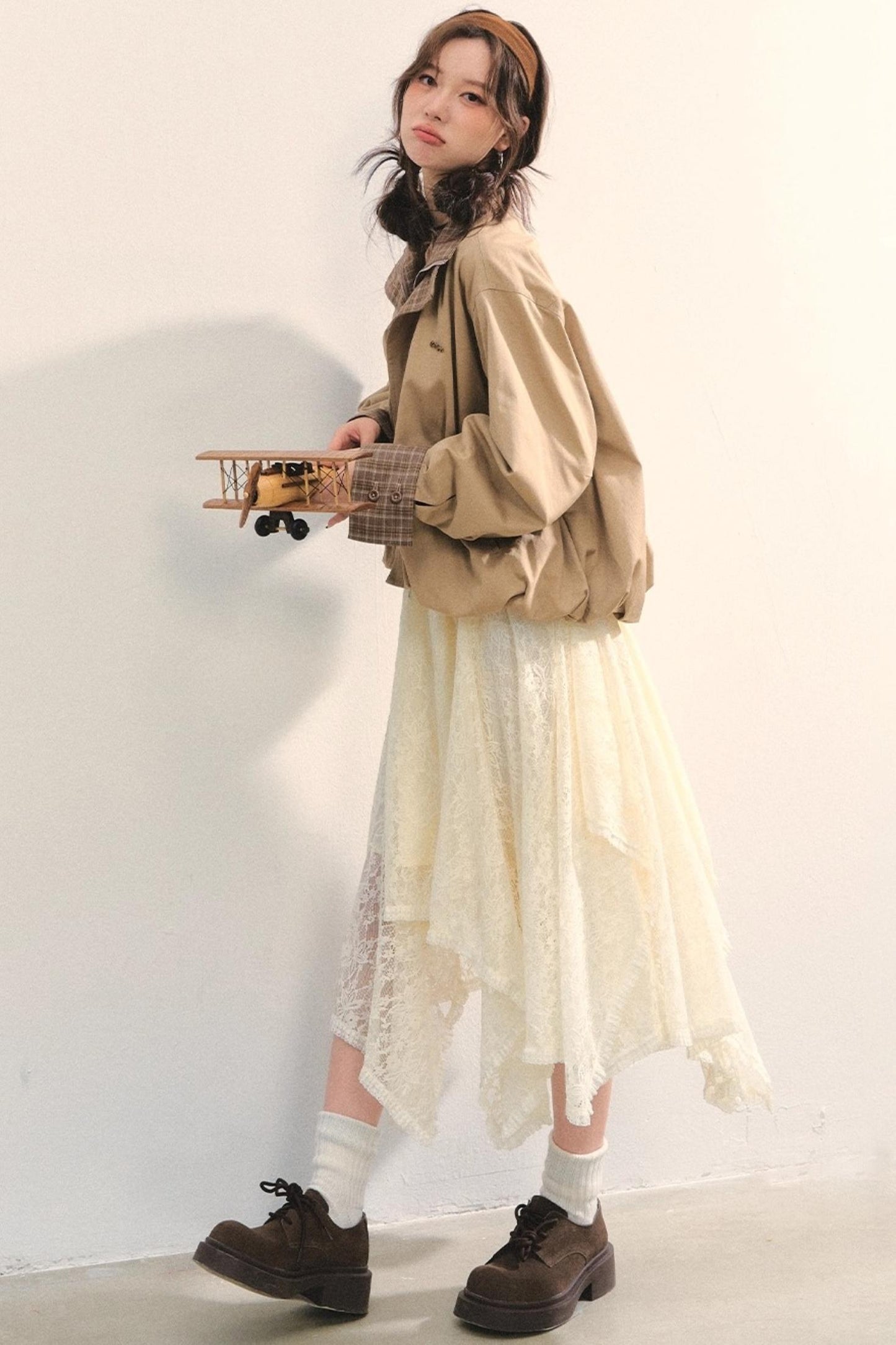 Patchwork Cocoon Jacket Set-Up