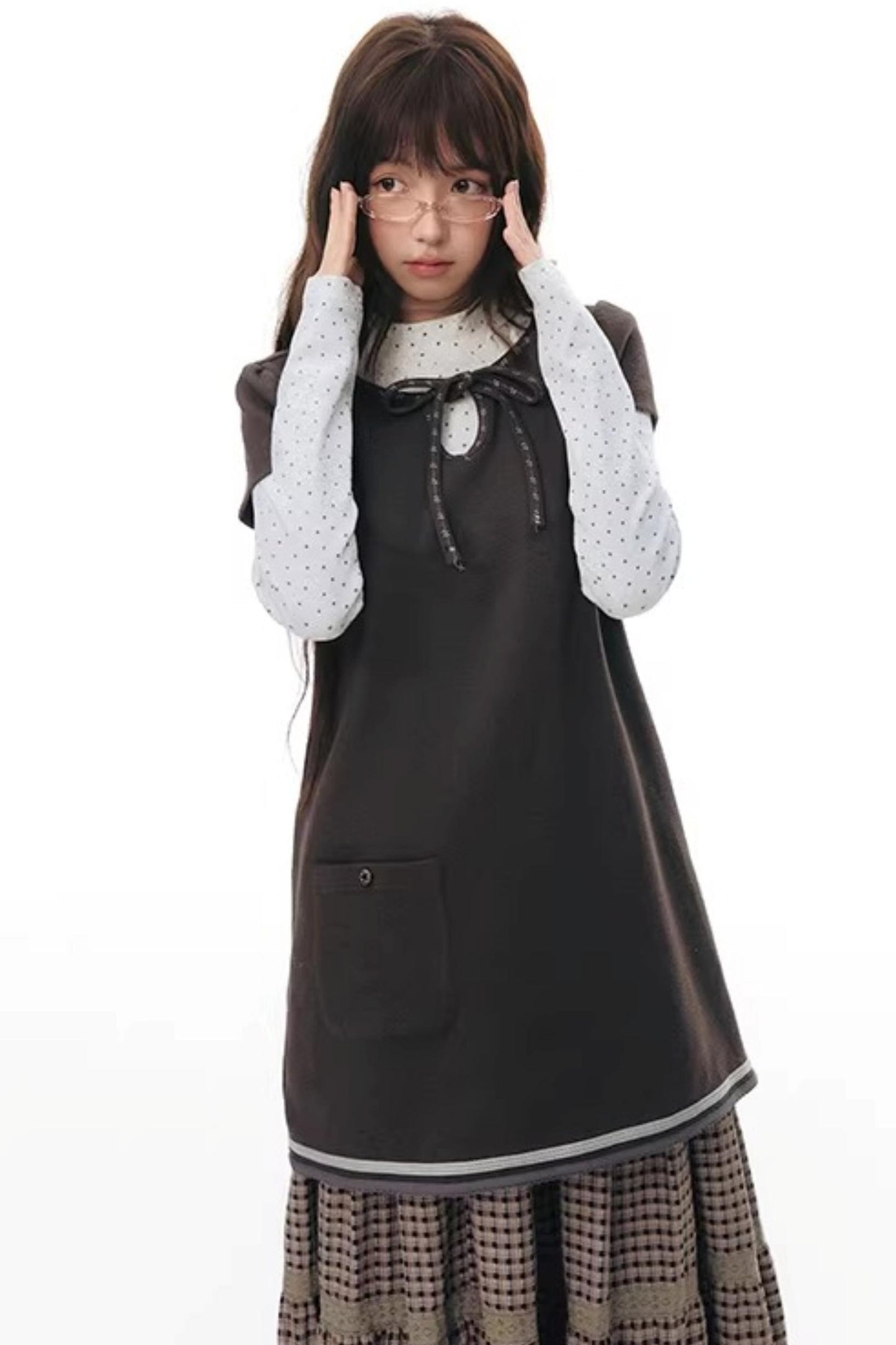 Tie-Neck Slim-Fit Blouse