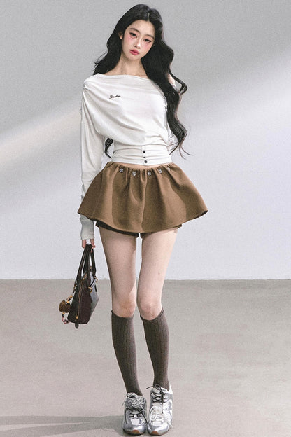Magazine Long-Sleeved Top