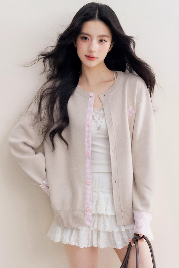 Romantic Patchwork Sweater Cardigan