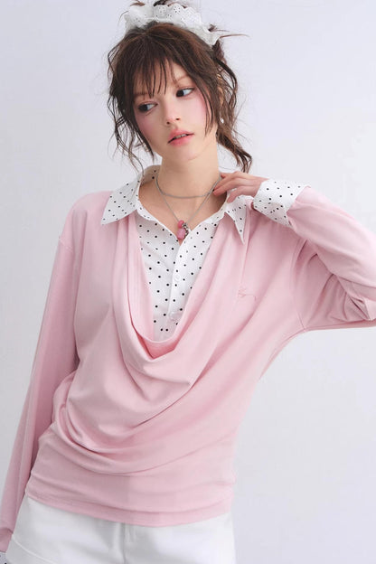 Polka Dot Patchwork Top Set-Up