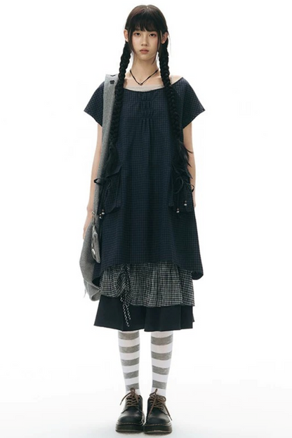 Double-Sided Button Crossbody Bag