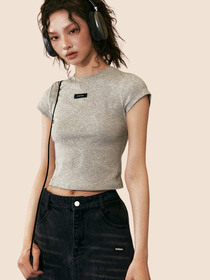 Chic Zip Front Cropped Top