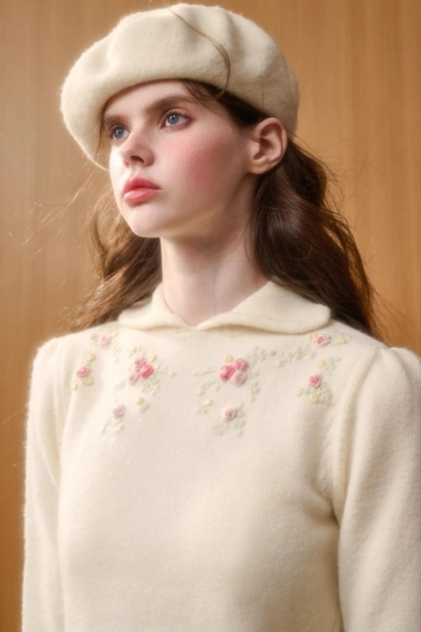 Wool Handmade Embroidered Sweater