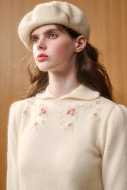 Wool Handmade Embroidered Sweater