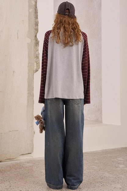 Two Bear Thin Striped Long Sleeve T-Shirt