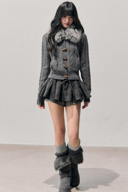 Knit Horn Button Cardigan