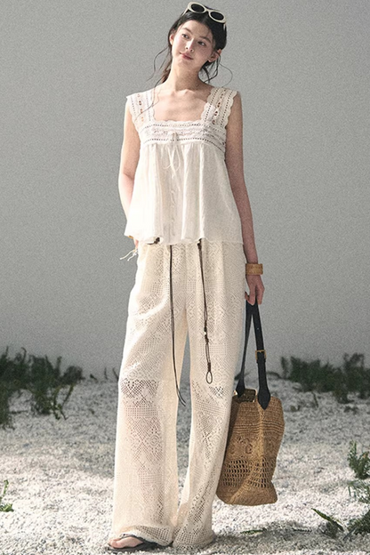 Wide-Leg Summer Pants