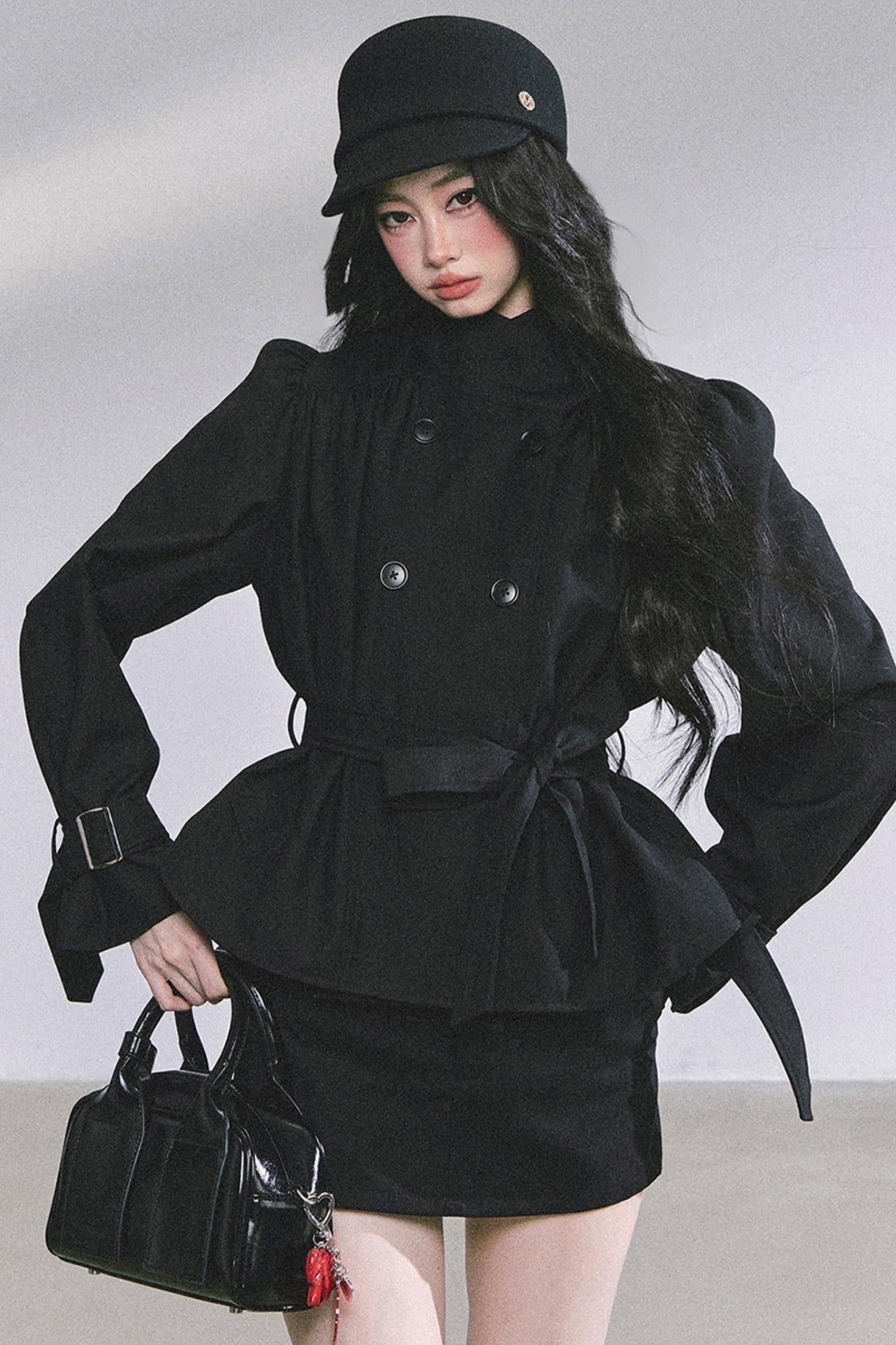 French Autumn Coat & Skirt Set-Up