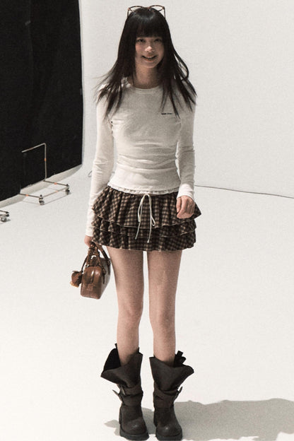 Slim Lace Long Sleeve T-shirt