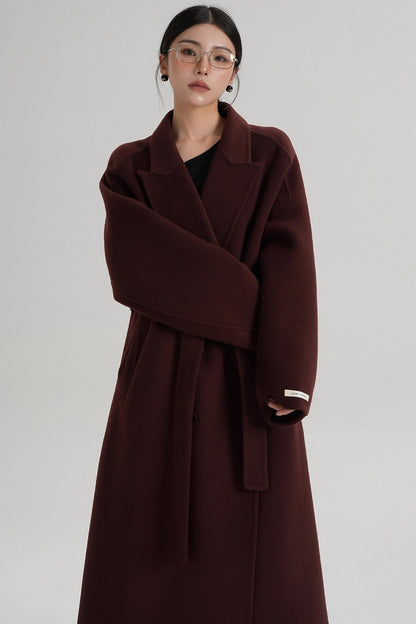 Minimalist Wool Long Jacket
