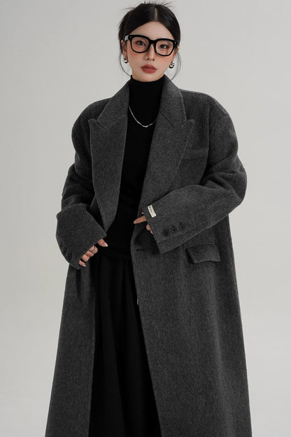 Elegant Long Wool Coat