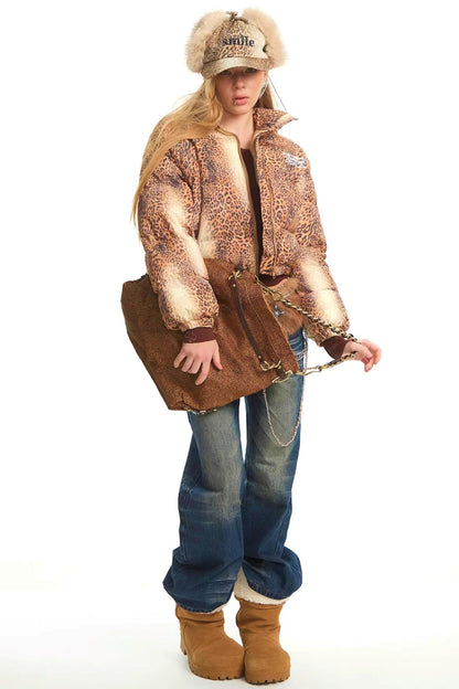 Retro Leopard Cotton Jacket