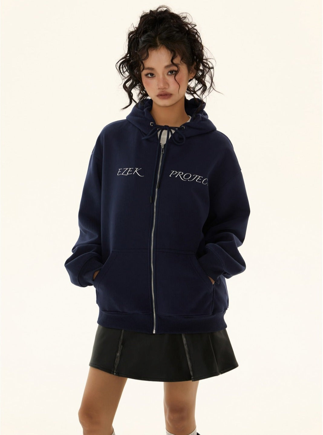 Long-sleeved Loose Casual Sweatshirt Coat