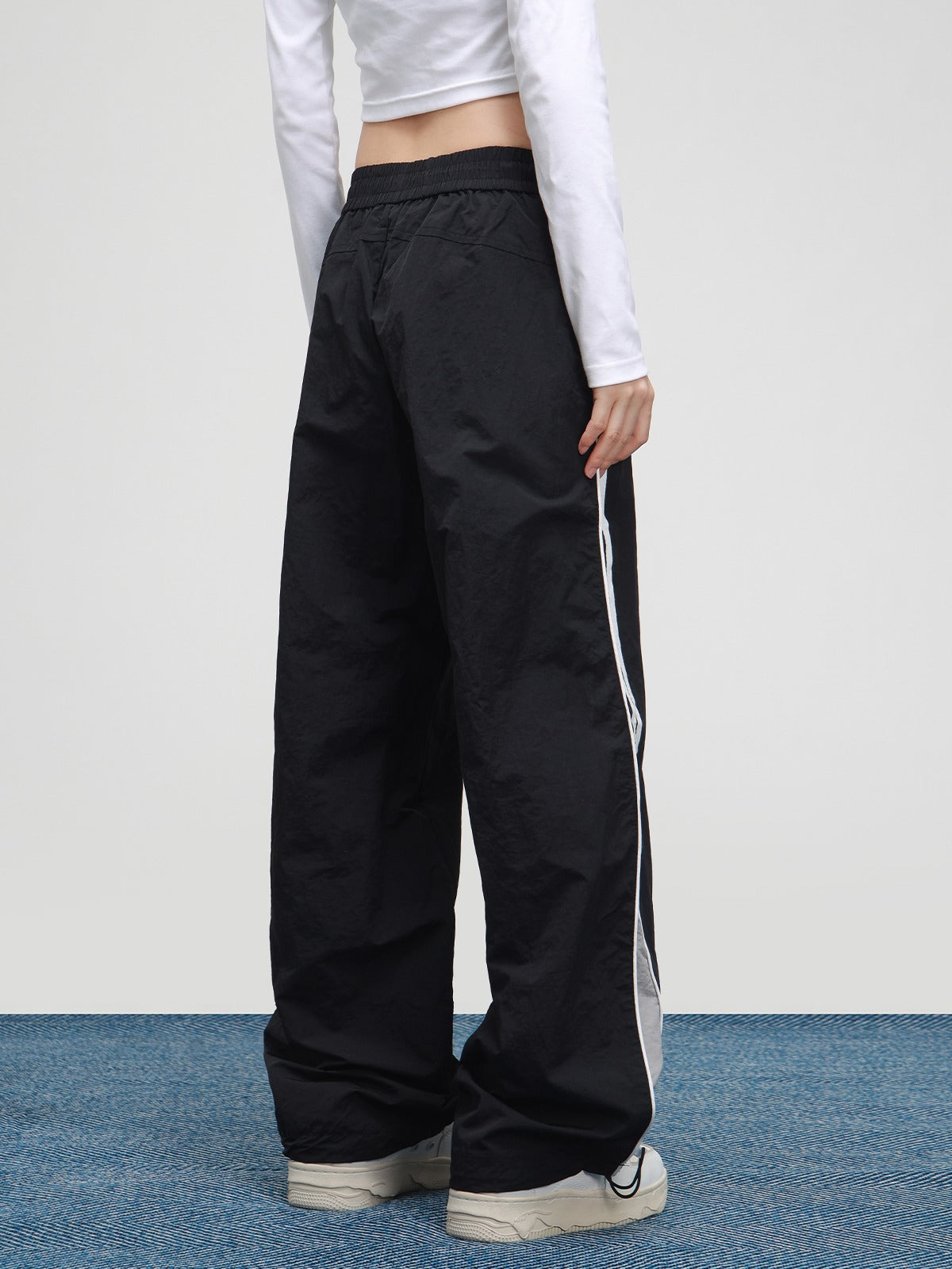 American straight loose pants