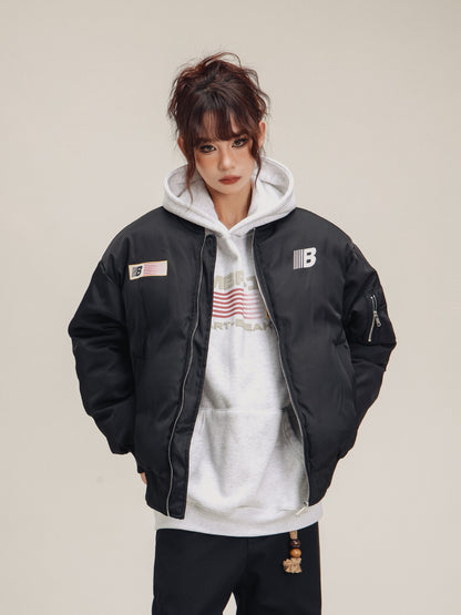 American cotton thickened loose baseball jackets