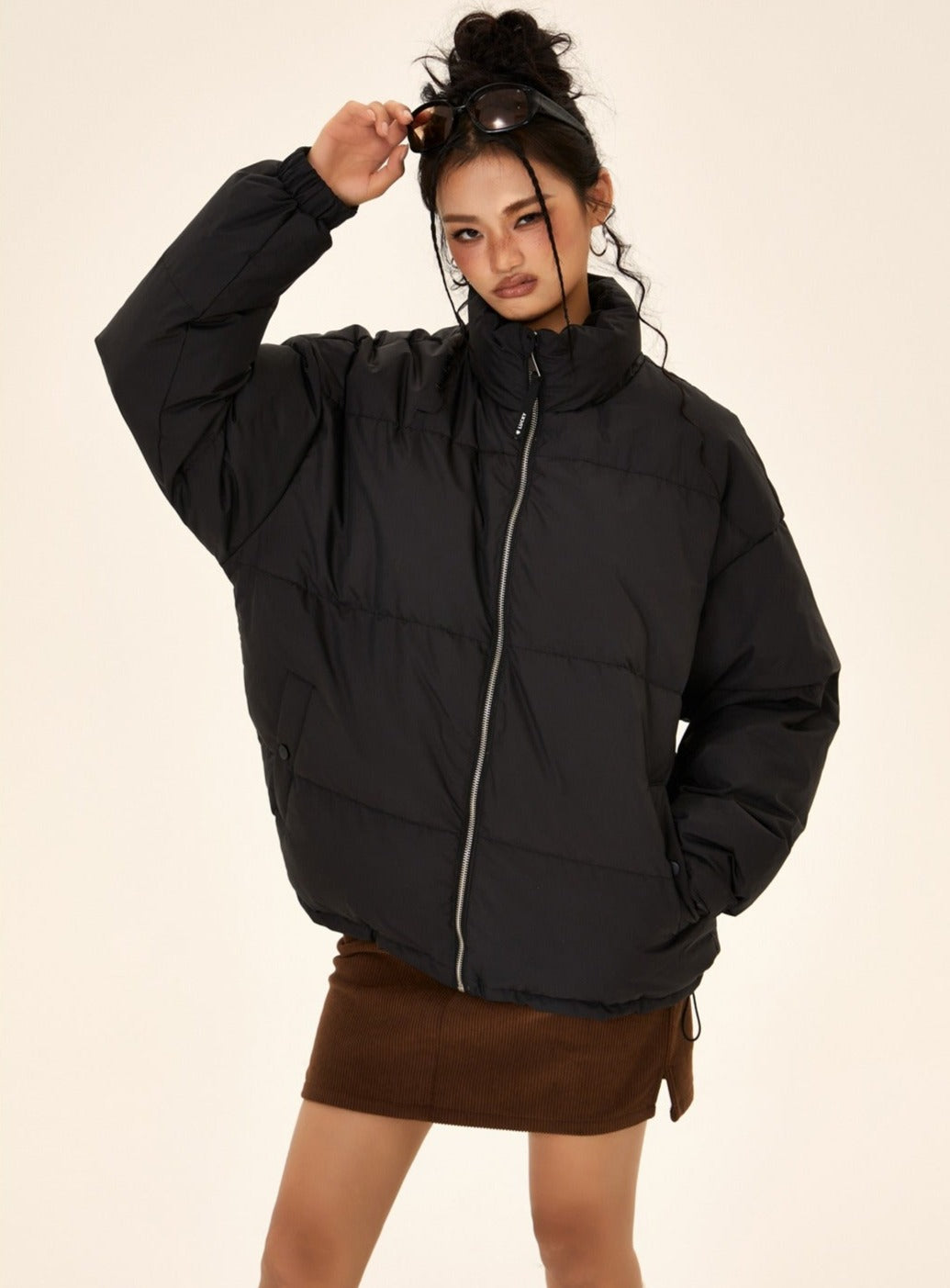 Long-sleeved Loose Down Jacket