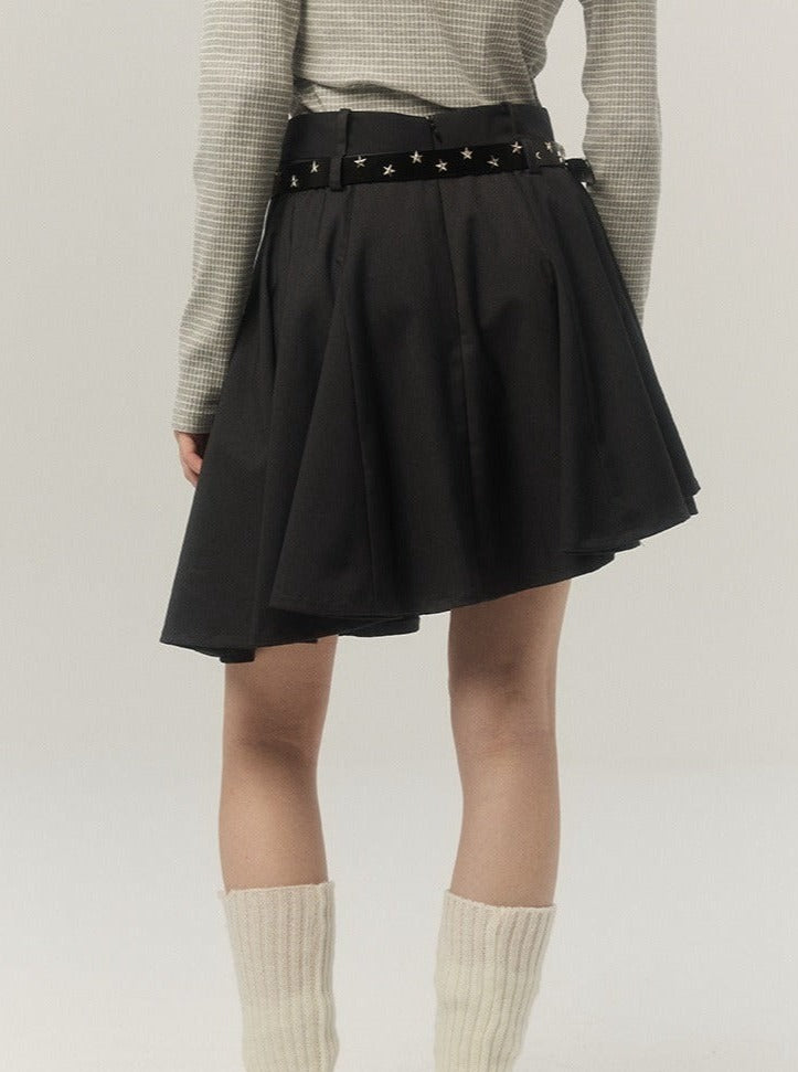 plaid pleated skirt