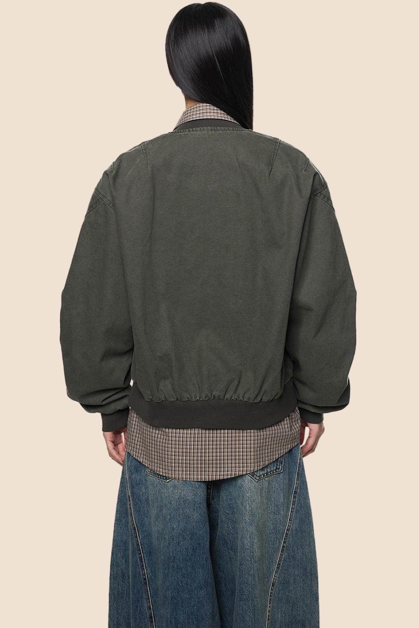 Vintage Distressed Baseball Jersey Jacket