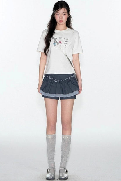 Original Lace Culot Skirt