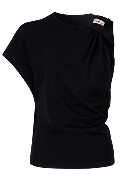 Twisted Cloud Shoulder Tee