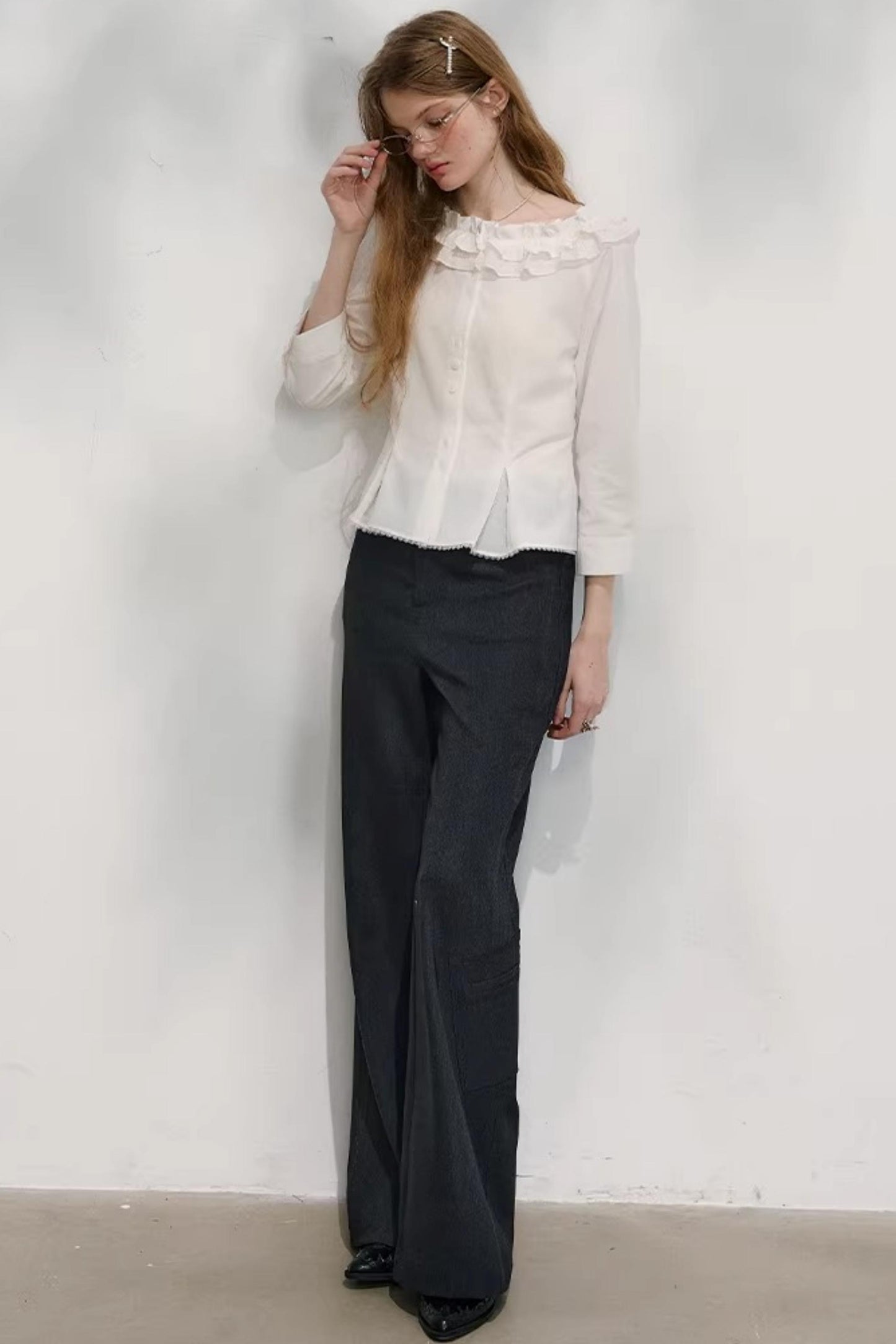 Love Thoughts White Lace Shirt