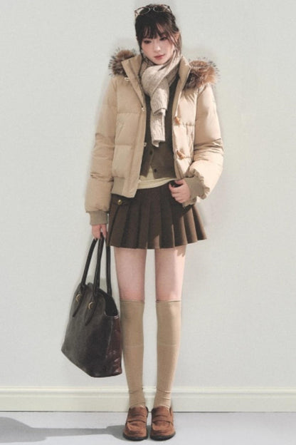 Retro Cotton Fur Collar Jacket